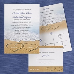 Beach Wedding Invitations Beach Theme Wedding Supplies including