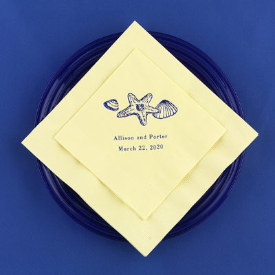 Beach Wedding Napkins